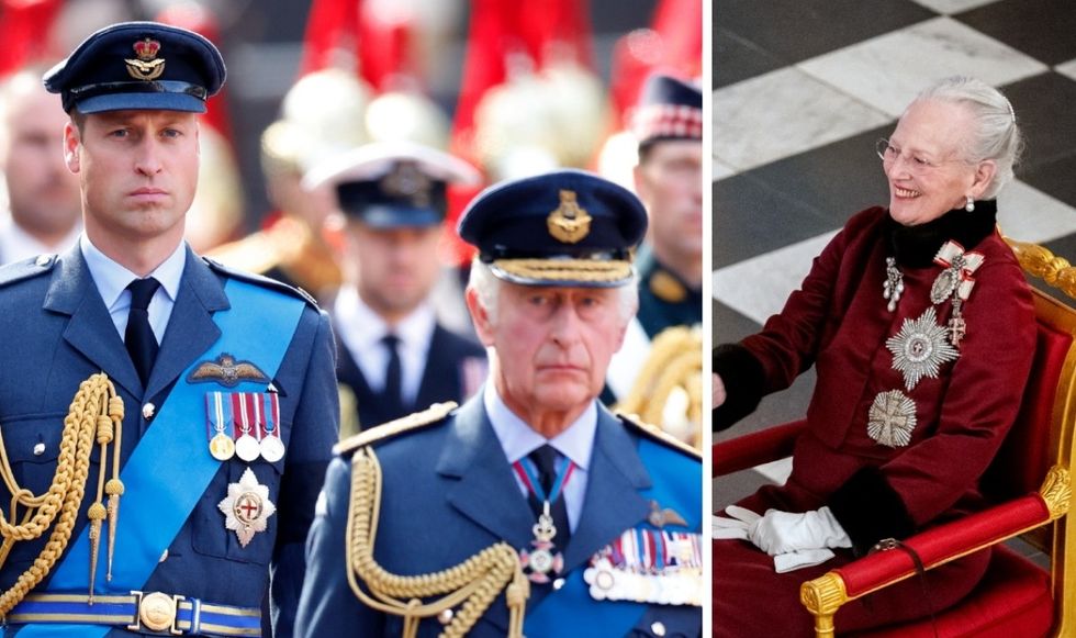Prince William, King Charles, Queen Margrethe