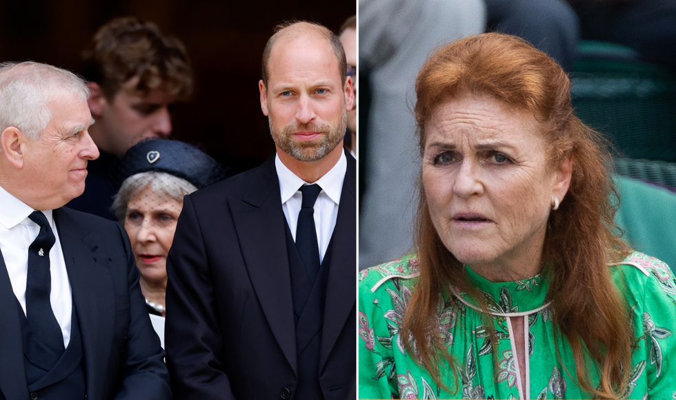 Prince William, King Charles, Sarah Ferguson and Prince Andrew