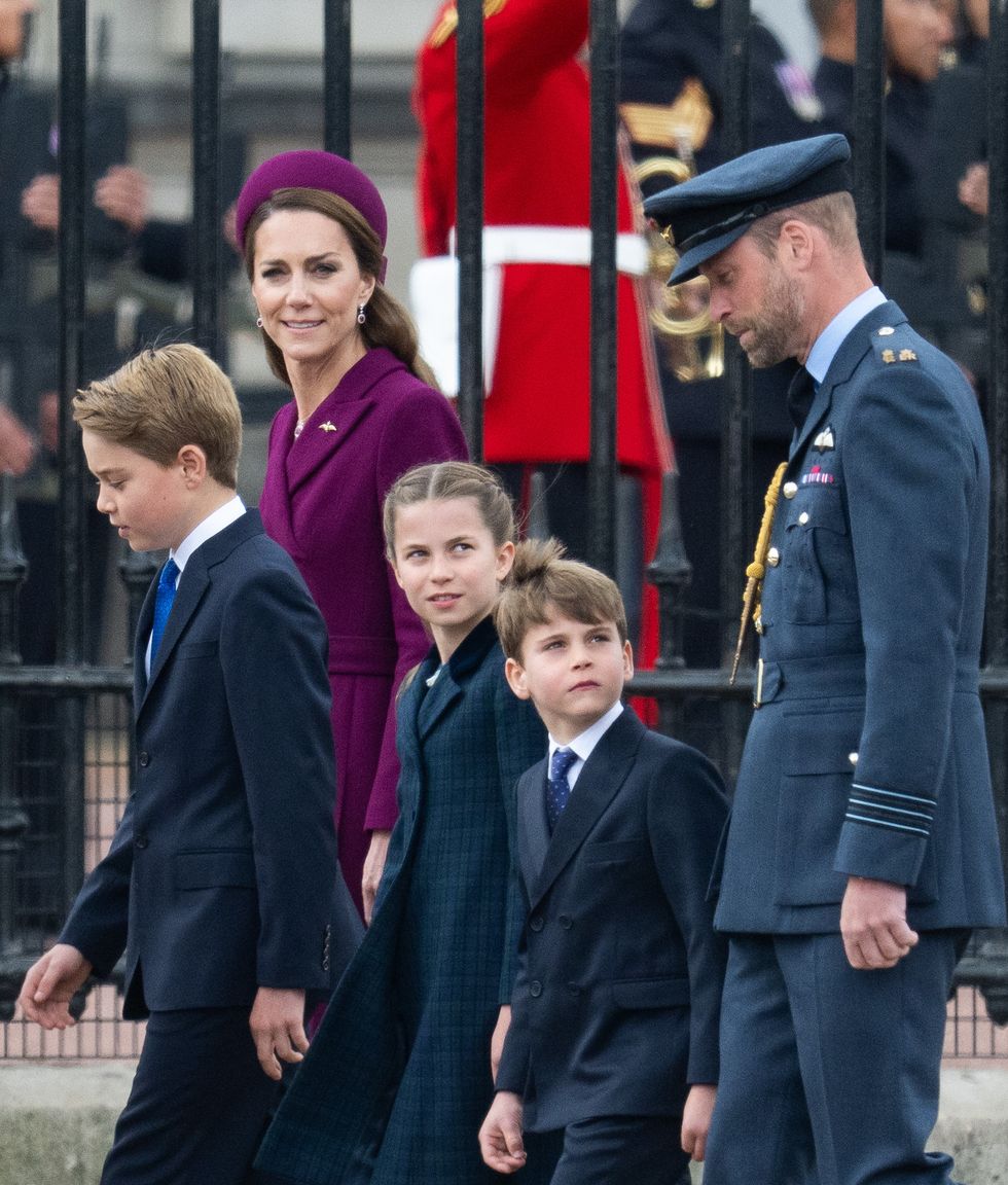 Prince William, Louis, Charlotte and George