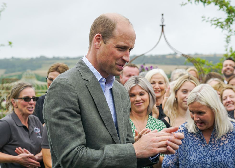 Prince William on a royal visit to Lostwithiel, Cornwall