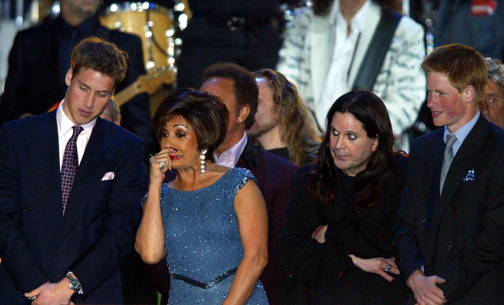 Prince William, Ozzy Osbourne and Prince Harry