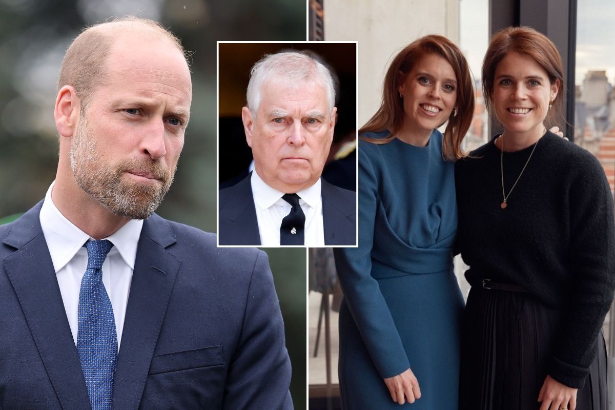 Prince William, Prince Andrew, Princess Beatrice, Princess Eugenie