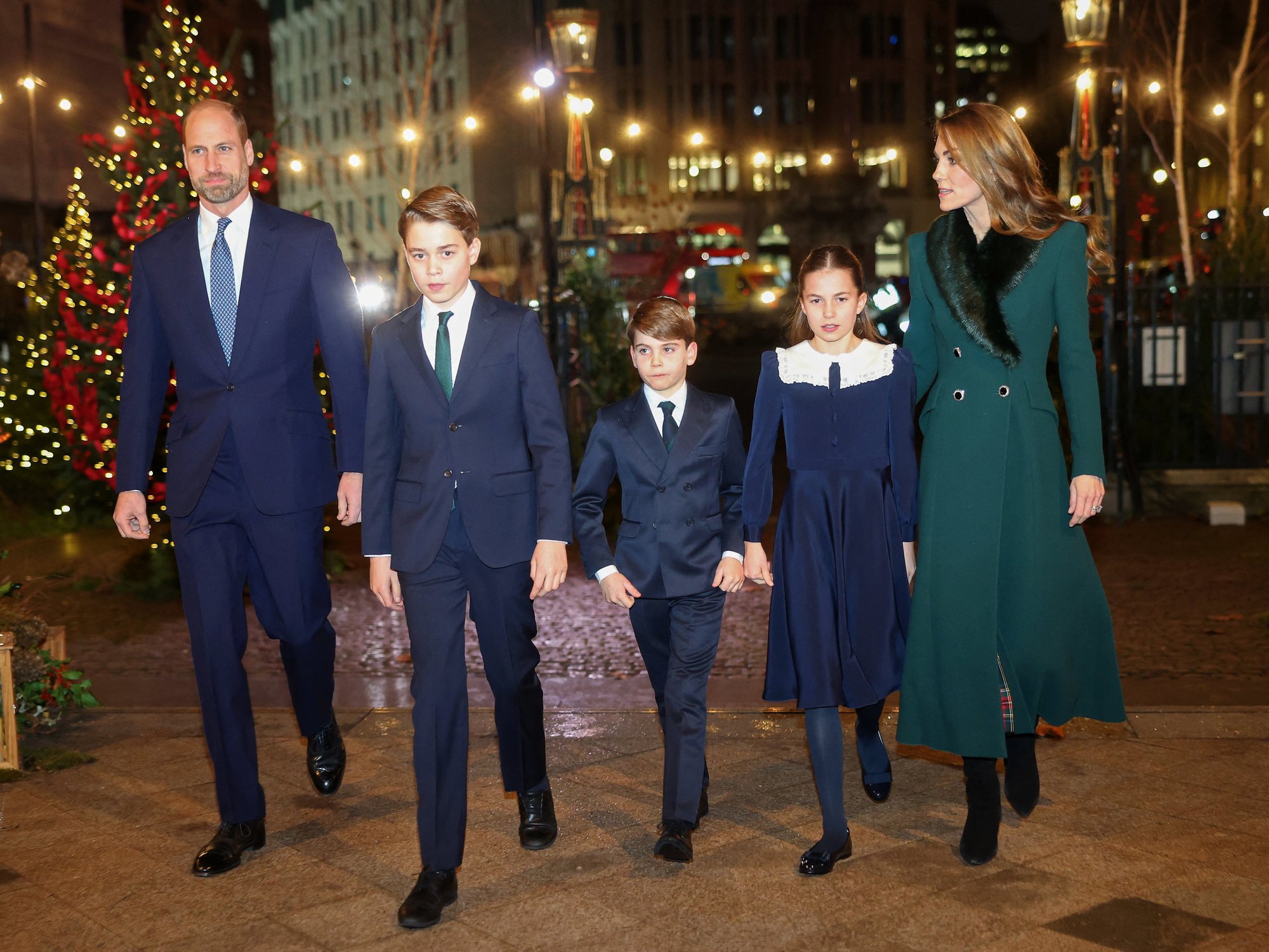 Prince William, Prince George, Prince Louis, Princess Charlotte, Princess Kate