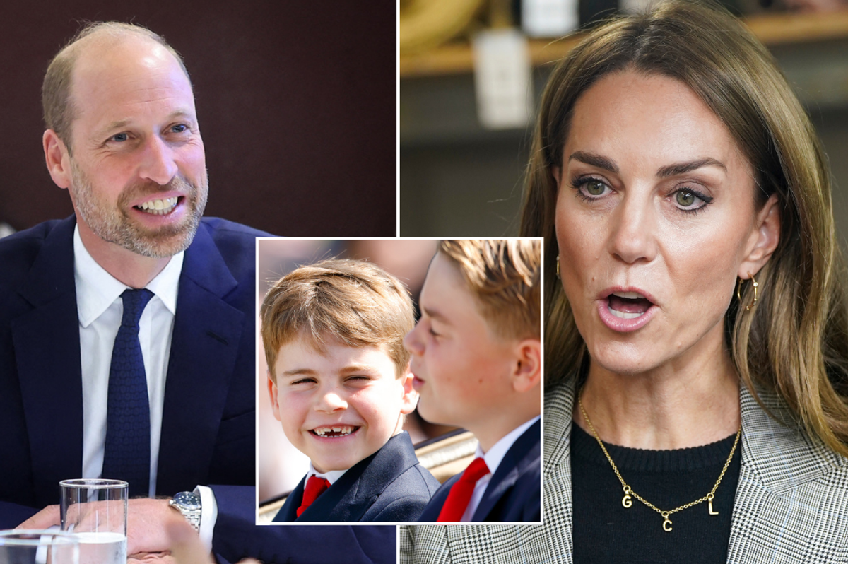 Prince William, Prince Louis and Princess Kate