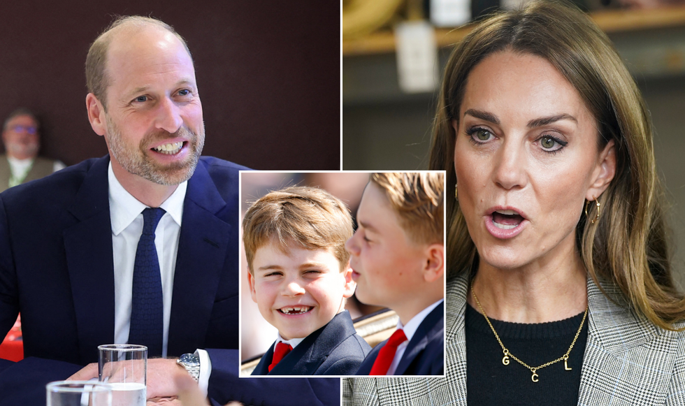 Prince William, Prince Louis and Princess Kate