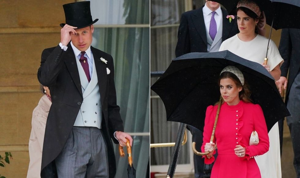 Prince William, Princess Beatrice and Princess Eugenie