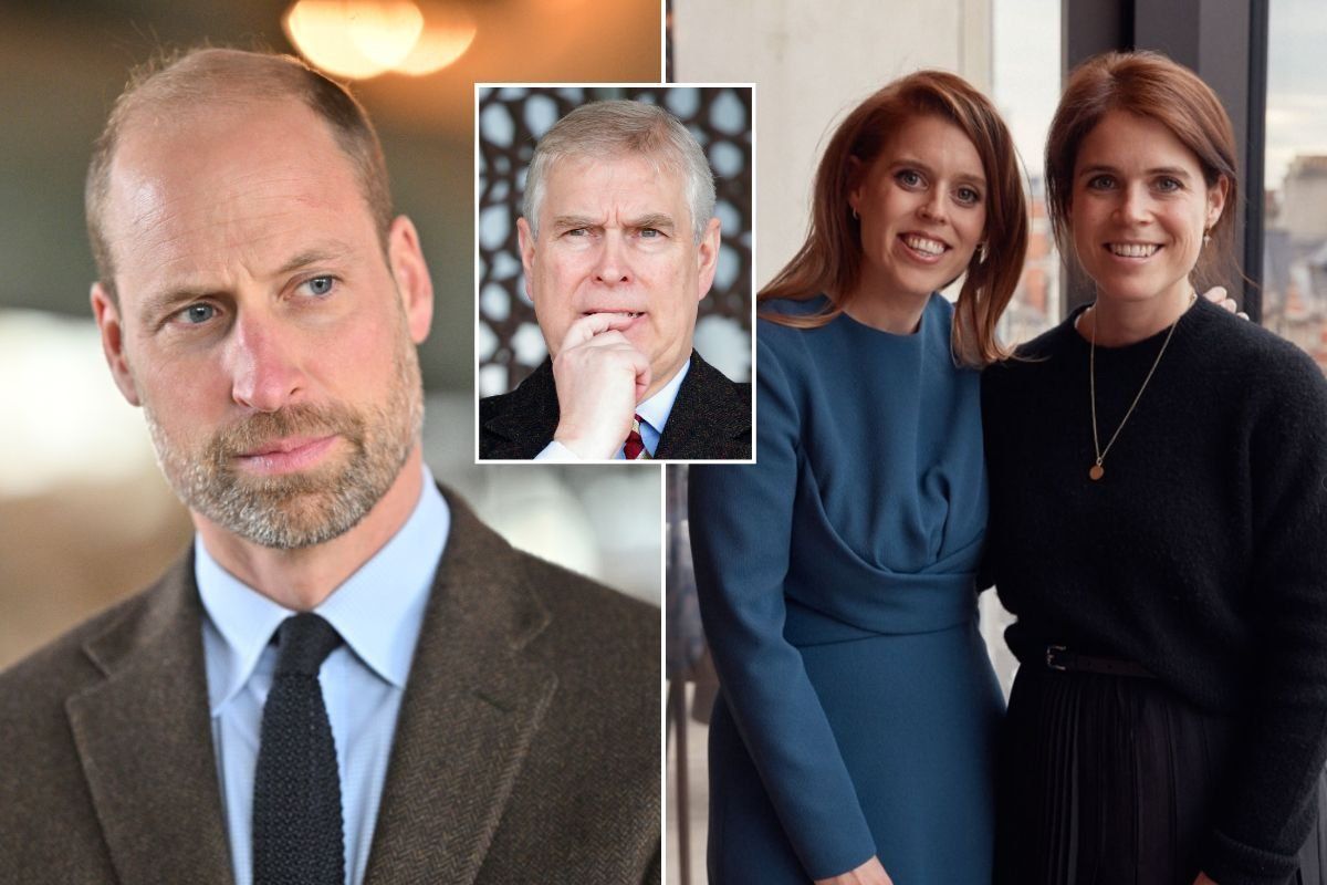 Prince William, Princess Beatrice, Princess Eugenie, Prince Andrew