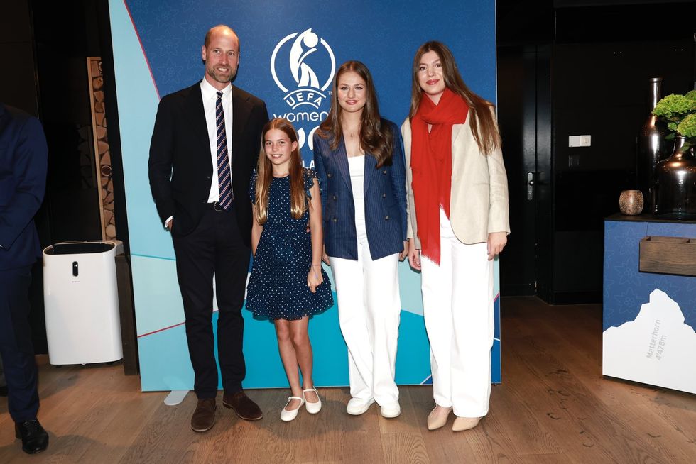 Prince William, Princess Charlotte, Princess Leonor and Infanta Sofia