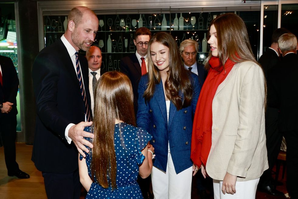 Prince William, Princess Charlotte, Princess Leonor and Infanta Sofia