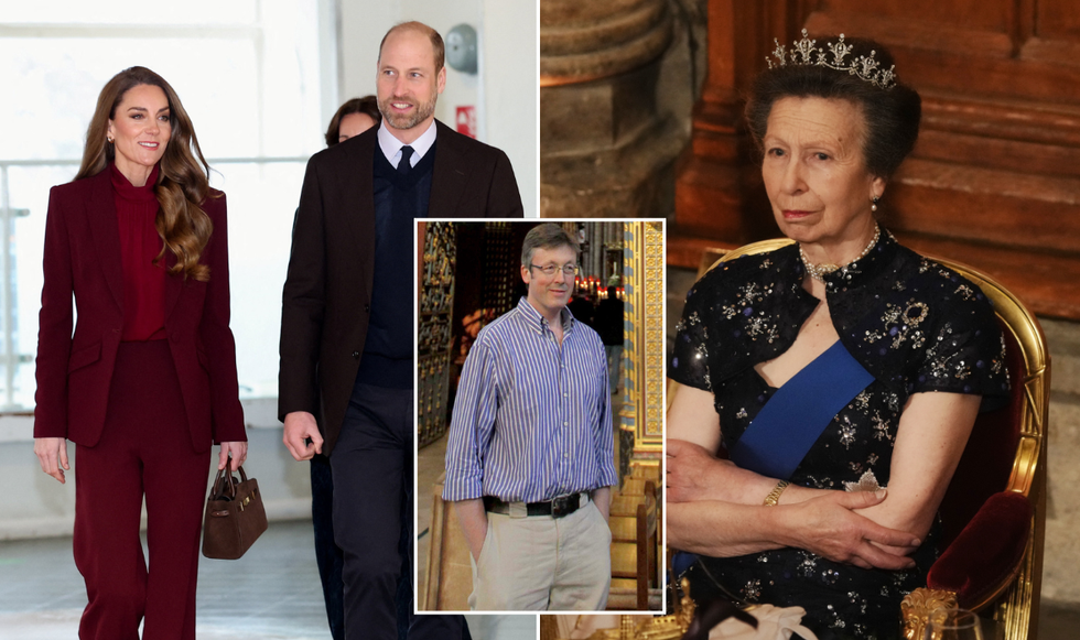 Prince William, Princess Kate and Princess Anne