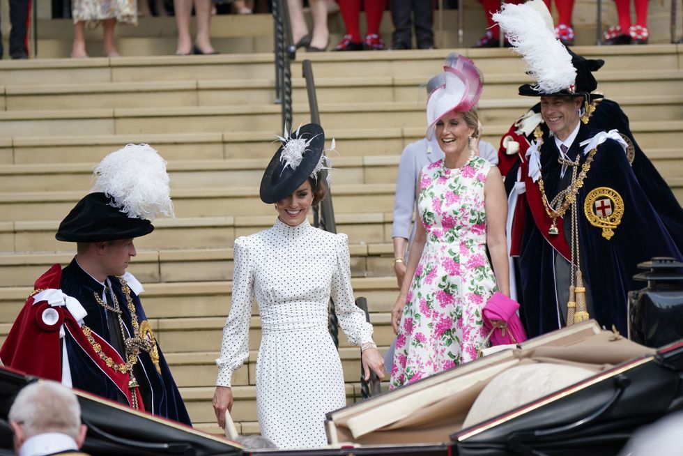 Prince William, Princess Kate, Duchess Sophie, Prince Edward