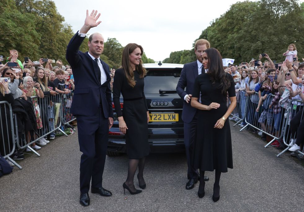 Prince William, Princess Kate, Prince Harry, Meghan Markle