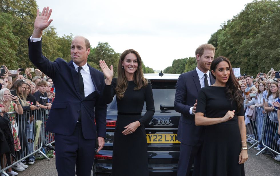 Prince William, Princess Kate, Prince Harry, Meghan Markle