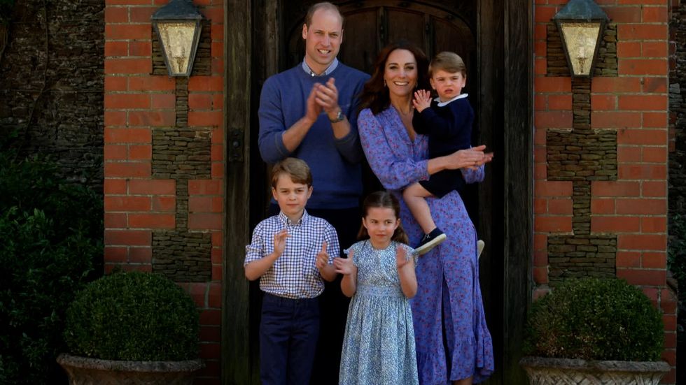 Prince William, Princess Kate, Prince Louis, Prince George and Princess Charlotte