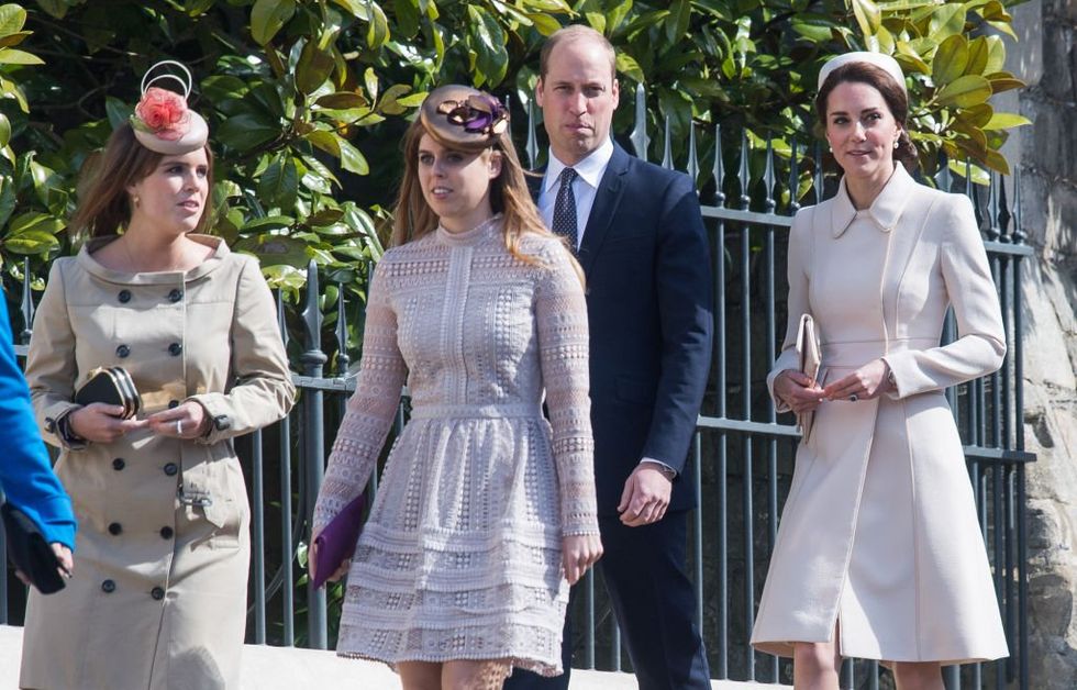 Prince William, Princess of Wales, Princess Beatrice, Princess Eugenie