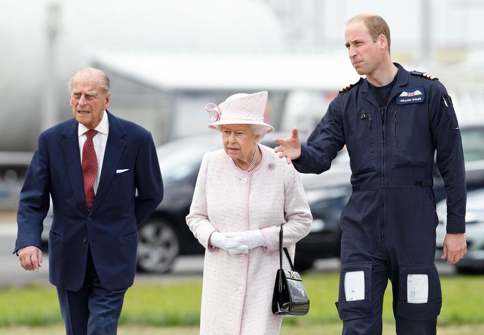 Prince William, Queen and Prince Philip