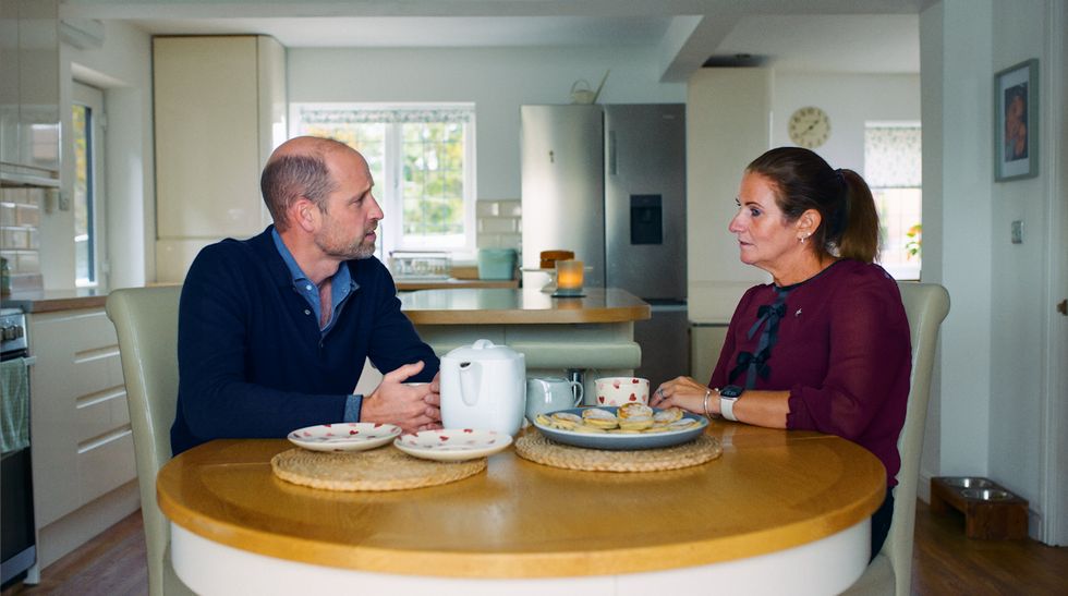 Prince William; Rhian Mannings MBE