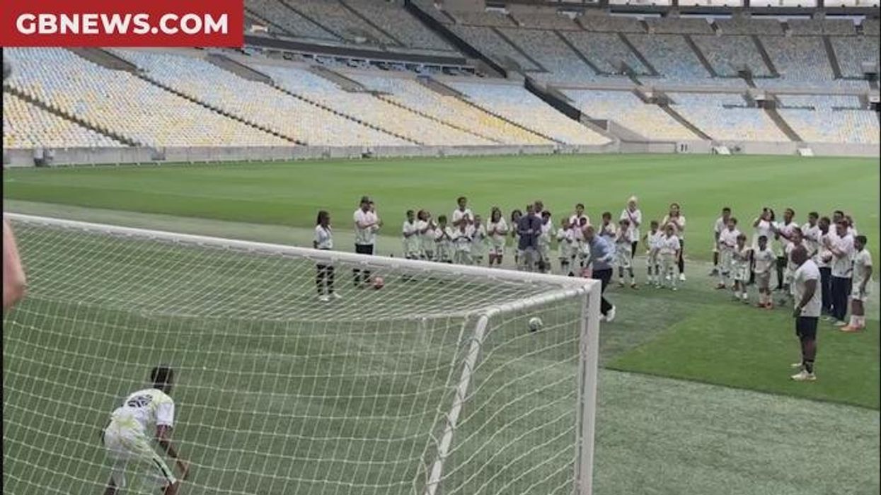 Prince William faces off against World Cup winning Brazilian legend in football match