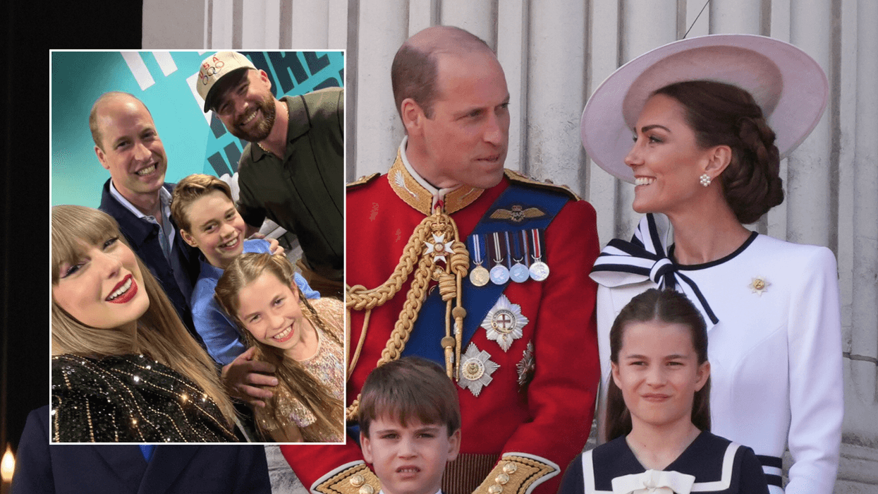Prince William selfie with children, Taylor and Travis/Waleses at Trooping the Colour