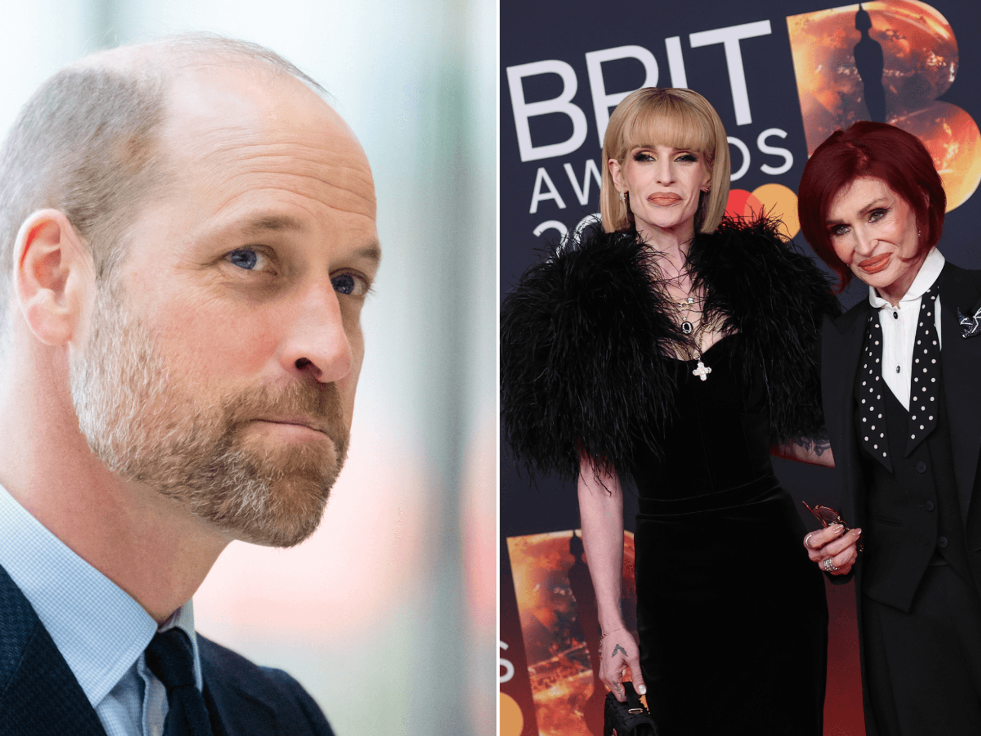 Prince William, Sharon Osbourne, Kelly Osbourne