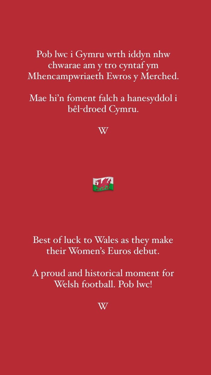 Prince William statement