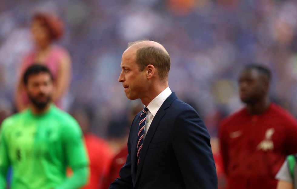 Prince William, who is an Aston Villa fan, attended the FA Cup final on Sunday.