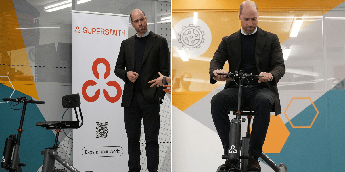 Prince William jokes four mph mobility scooter ‘not fast enough’ Prince William jokes four mph mobility scooter ‘not fast enough’