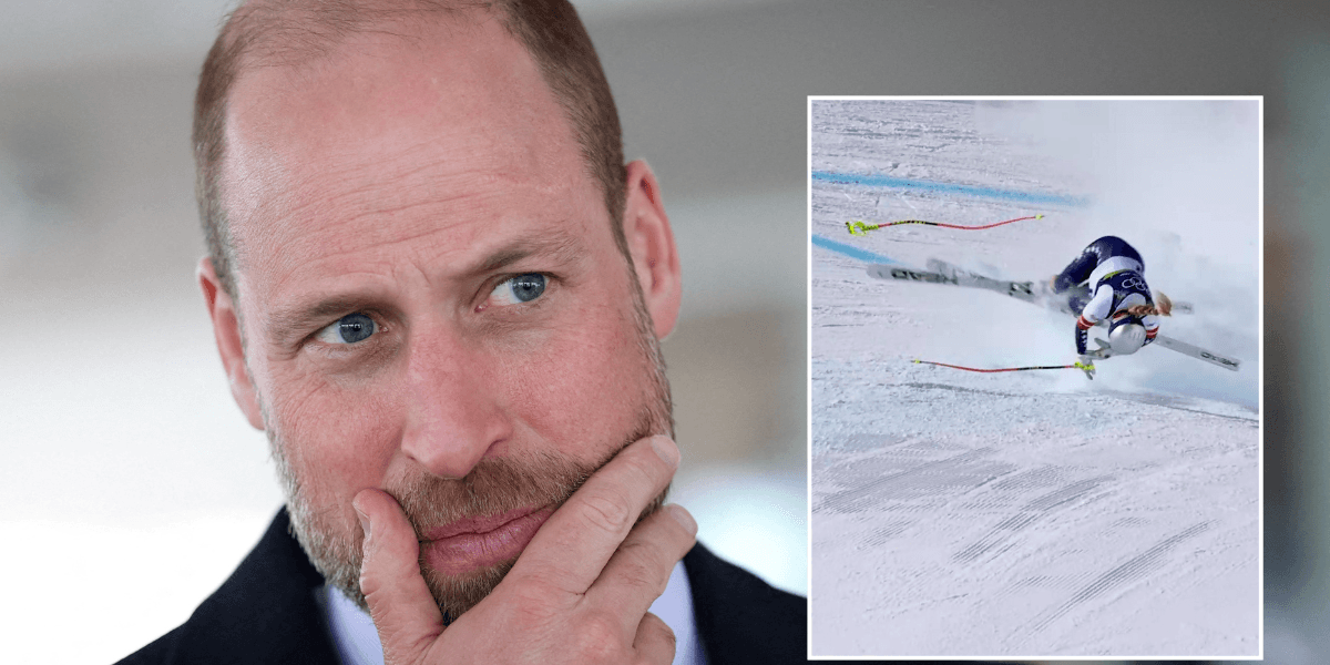 Prince William reached out to Olympic skier after devastating crash left her with broken tibia Prince William reached out to Olympic skier after devastating crash left her with broken tibia