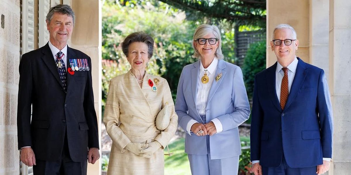 Princess Anne and husband Sir Timothy Laurence arrive in Australia for four day visit