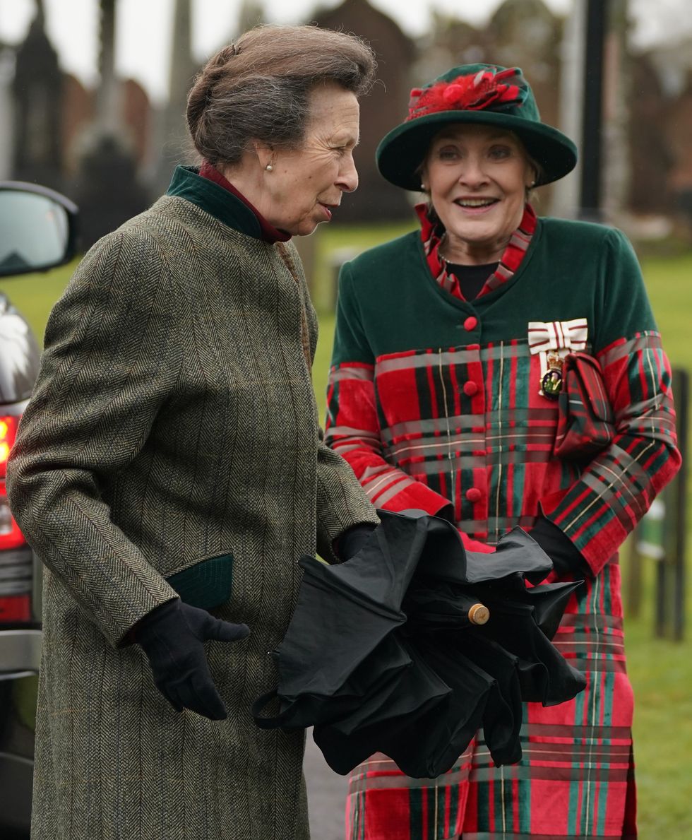 Princess Anne and Lord Lieutenant of Dumfries Fiona Armstrong