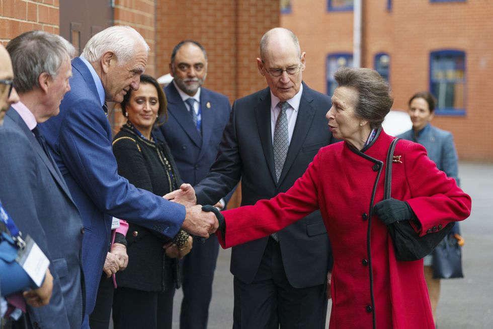 Princess Anne and Paul Caddick