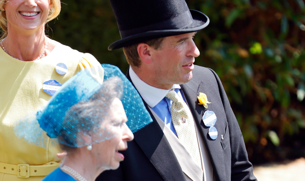 Princess Anne and Peter Phillips