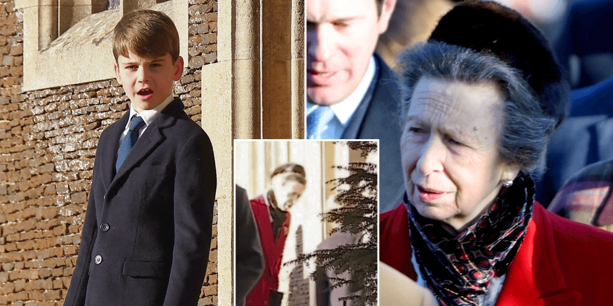 Princess Anne spotted having conversation with Prince Louis after church Princess Anne spotted having conversation with Prince Louis after church