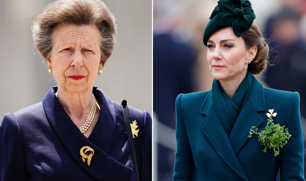 Princess Anne and Princess Kate