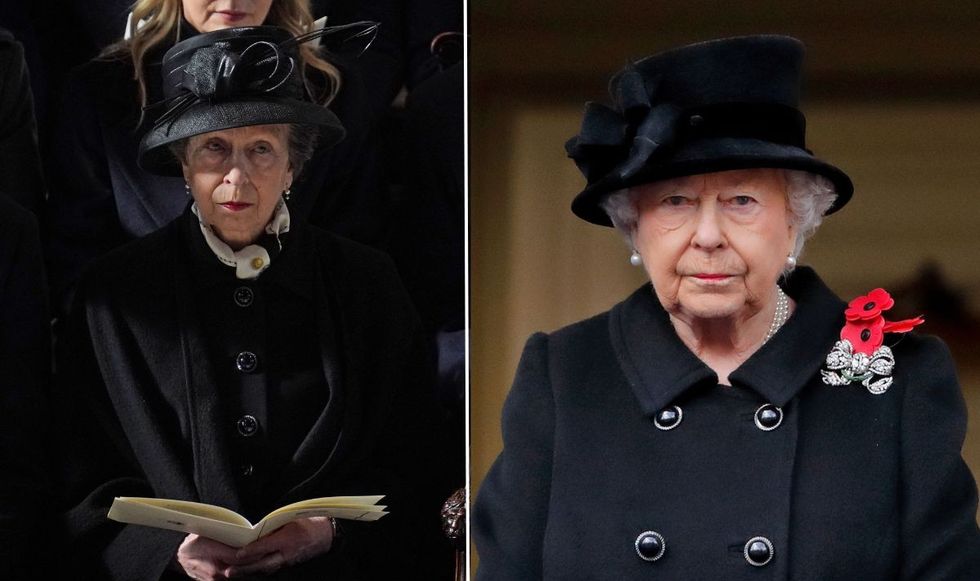 Princess Anne and Queen Elizabeth II