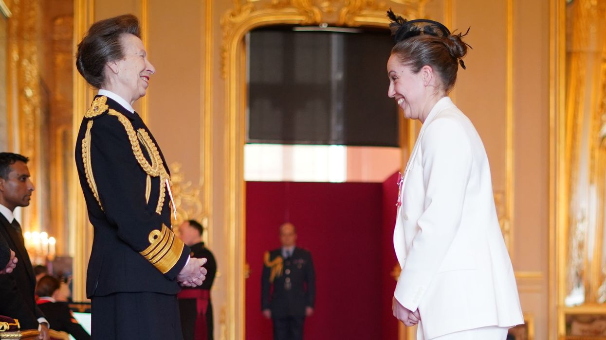 Princess Anne and Sara Cox