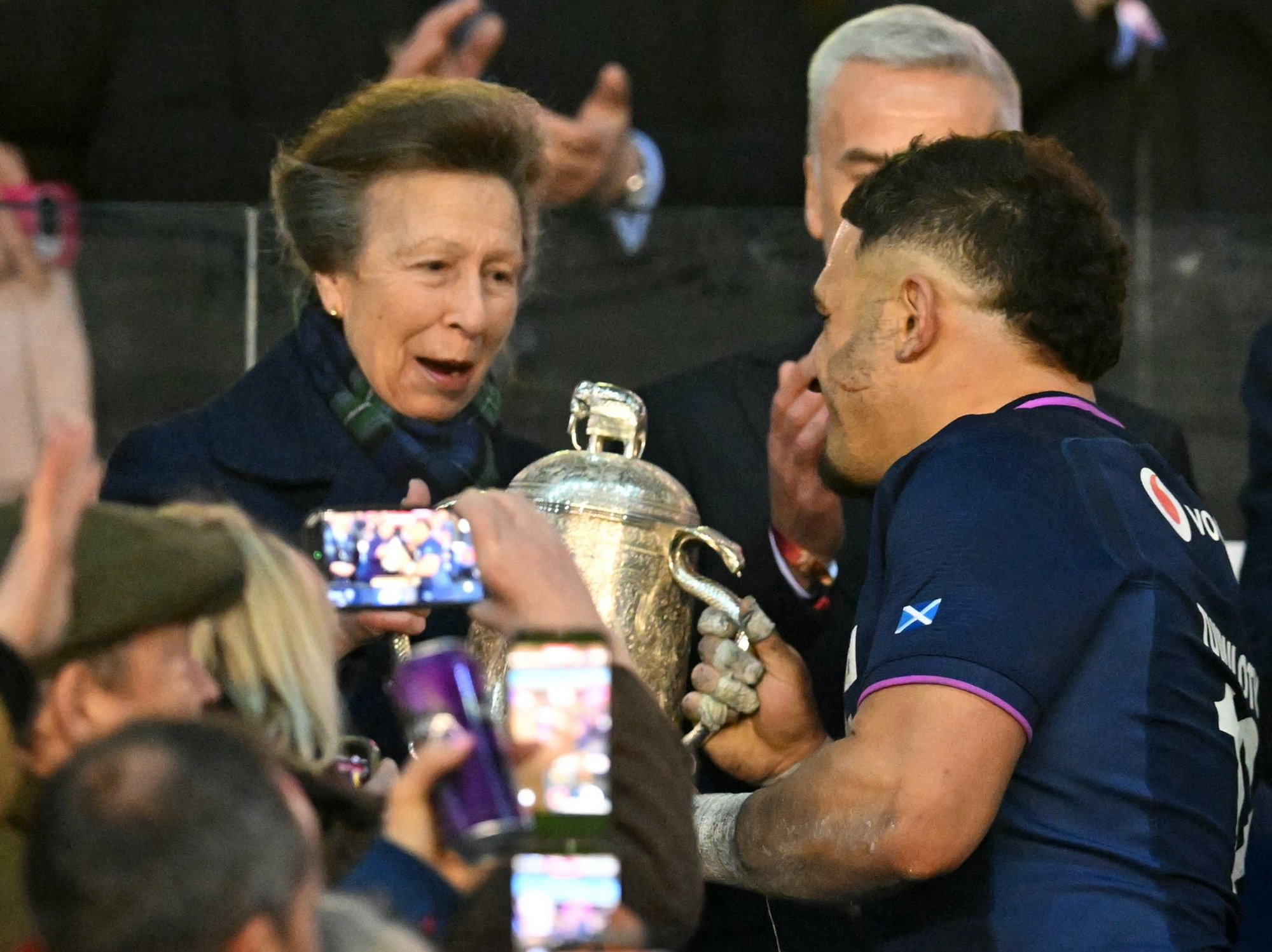Princess Anne and Sione Tuipulotu