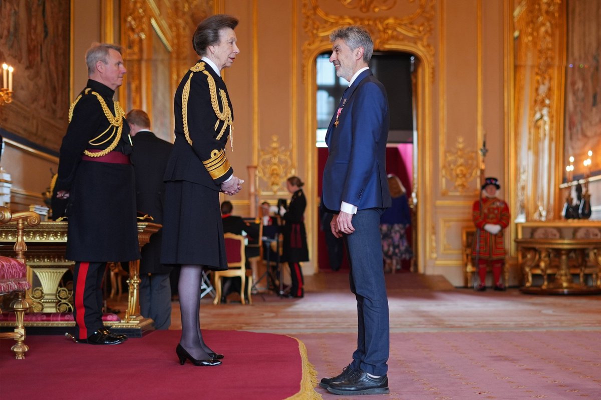 Princess Anne and Yoshua Bengio