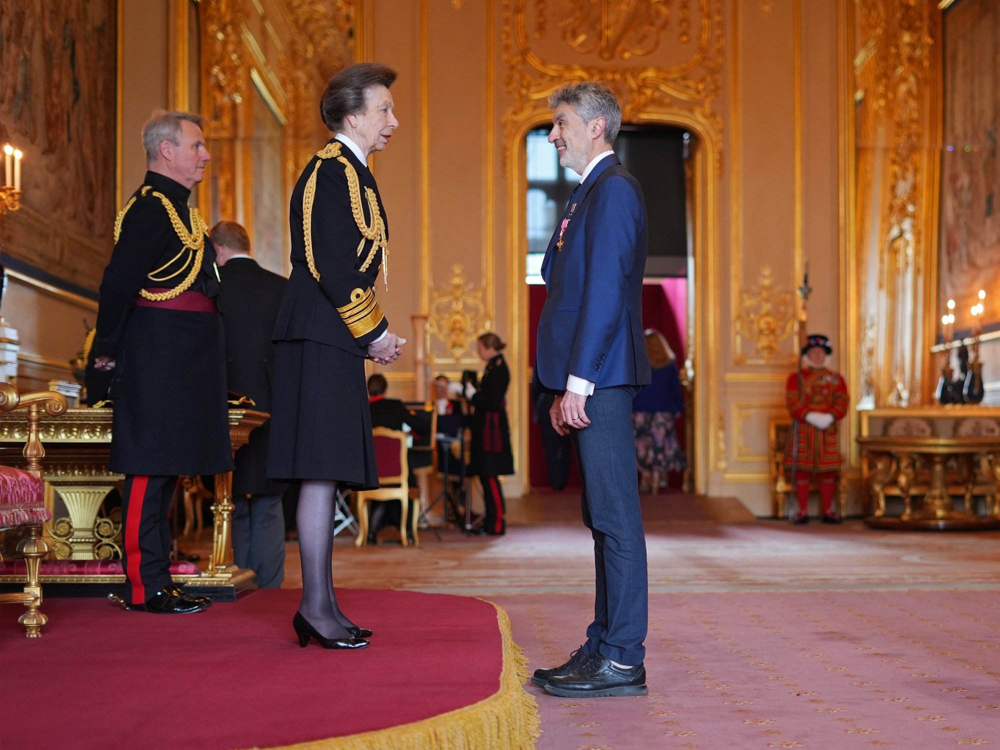 Princess Anne and Yoshua Bengio