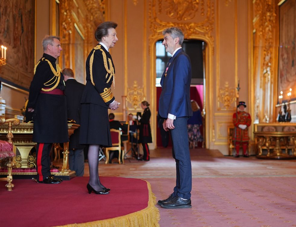 Princess Anne and Yoshua Bengio