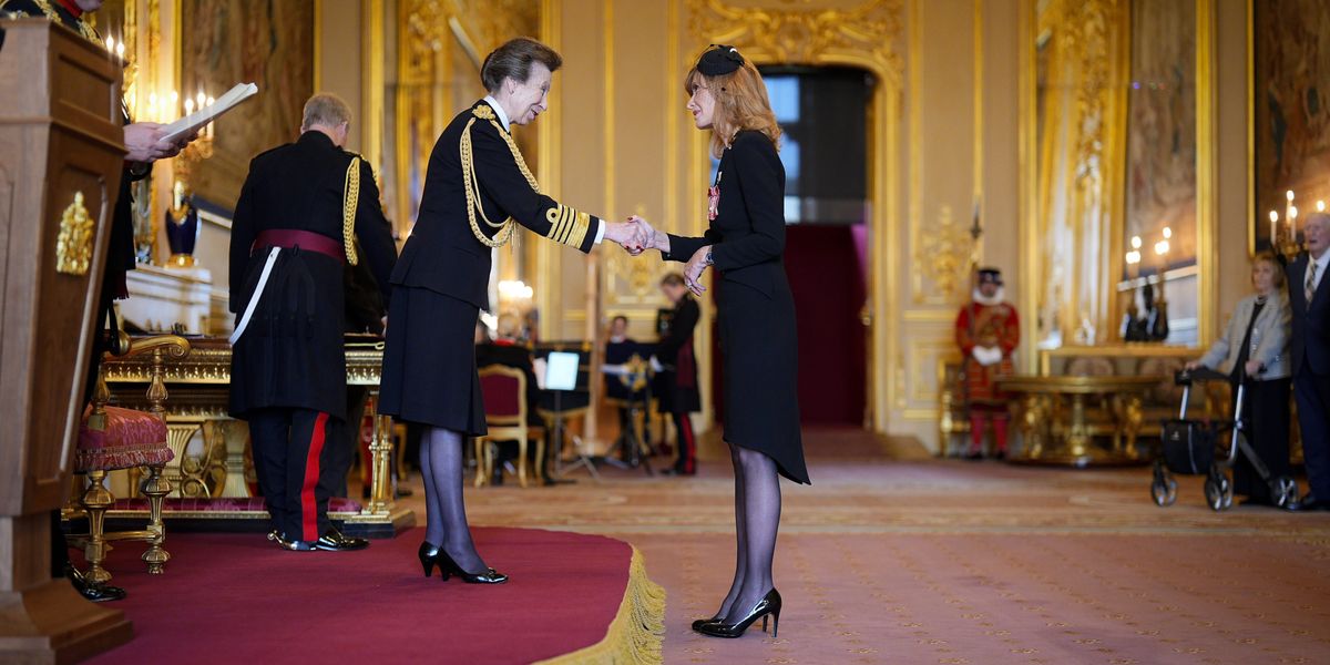 Princess Anne awards the face of BBC Scotland with MBE at Windsor Castle Princess Anne awards the face of BBC Scotland with MBE at Windsor Castle