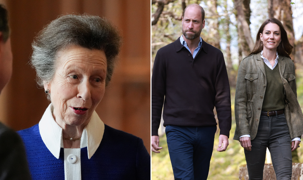 Princess Anne, Kate Middleton and Prince William