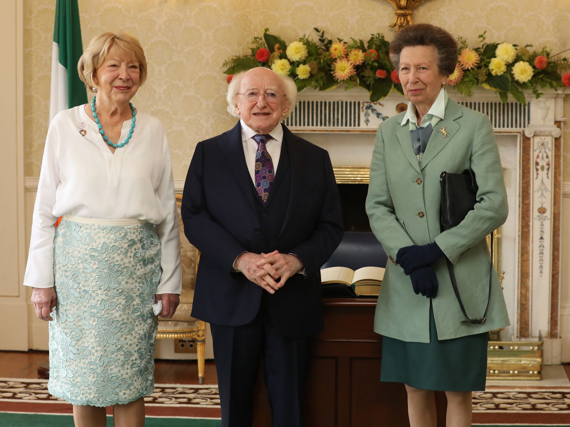 Princess Anne, Michael Higgins, Sabina Higgins