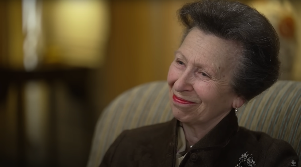 Princess Anne smiling