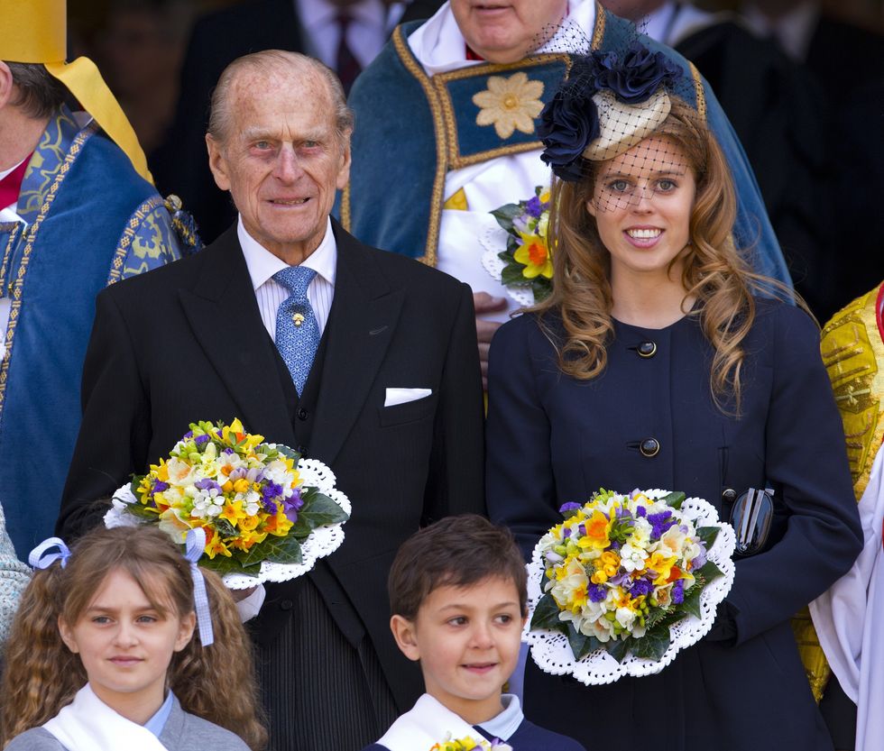 Princess Beatrice and Prince Philip