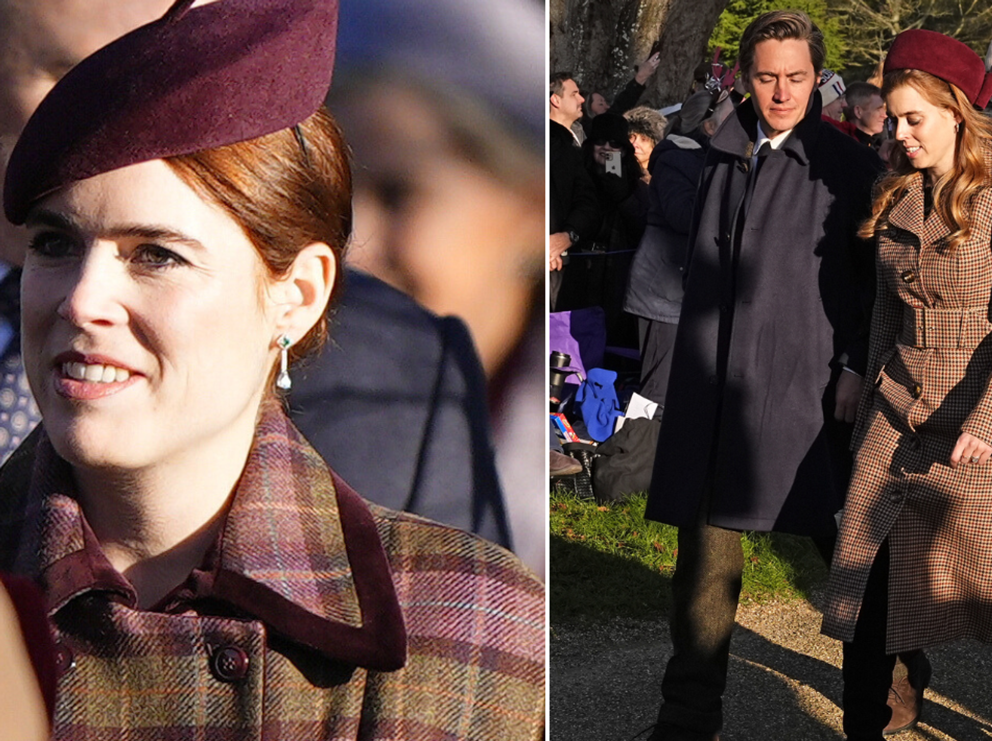 Princess Beatrice and Princess Eugenie attend Sandringham with King in surprise appearance