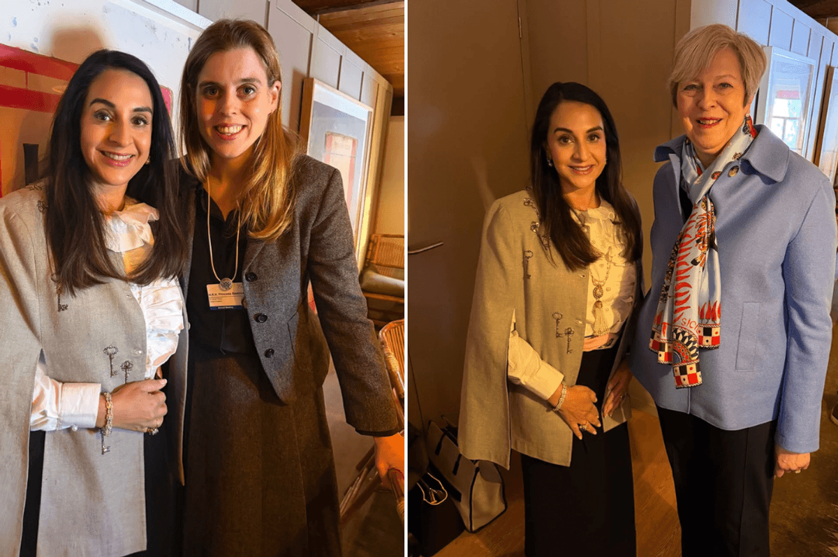 Princess Beatrice and Theresa May