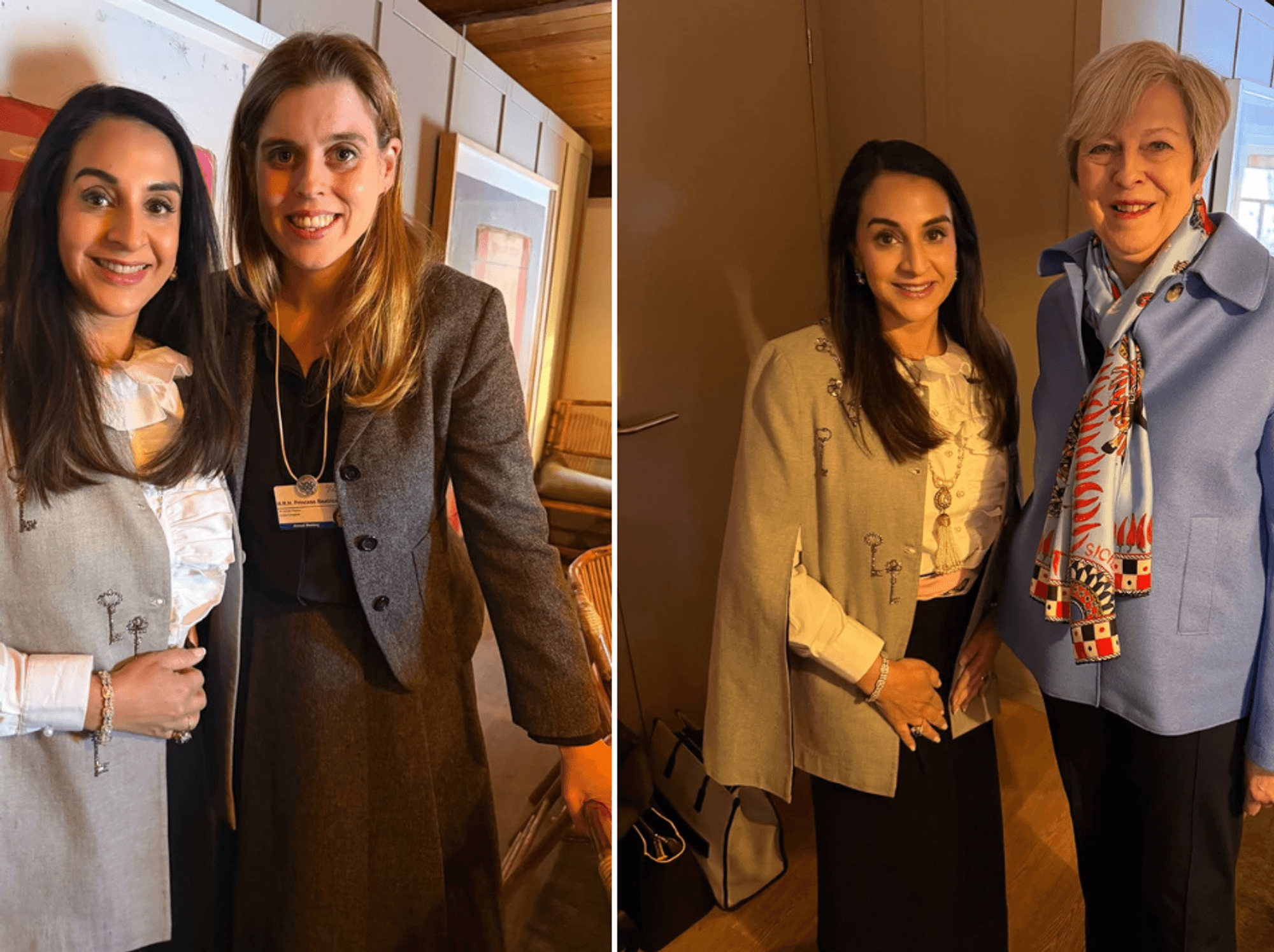 Princess Beatrice and Theresa May