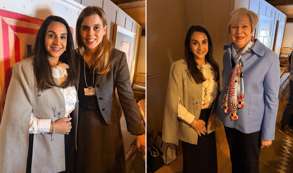 Princess Beatrice and Theresa May