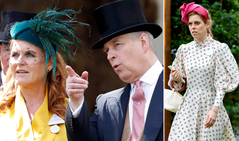 Princess Beatrice, Prince Andrew and Sarah Ferguson